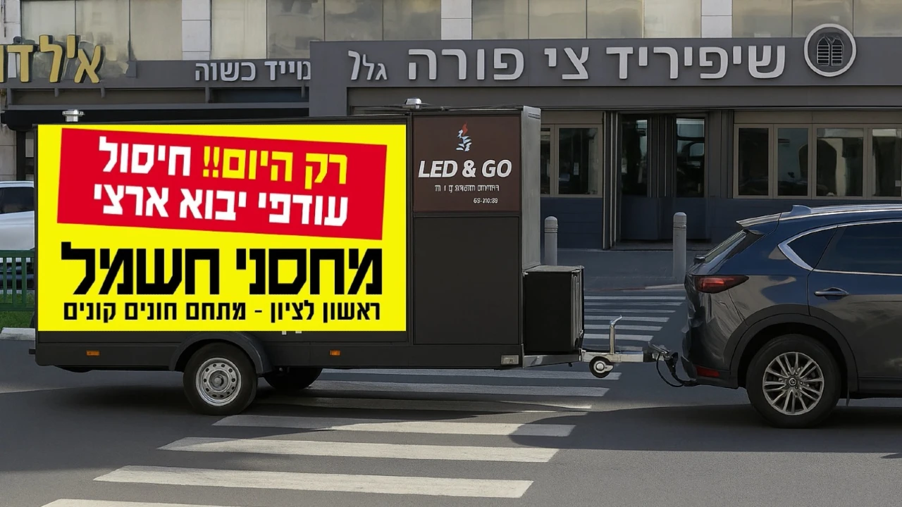 יחידת מדיה ניידת במהלך קמפיין שטח